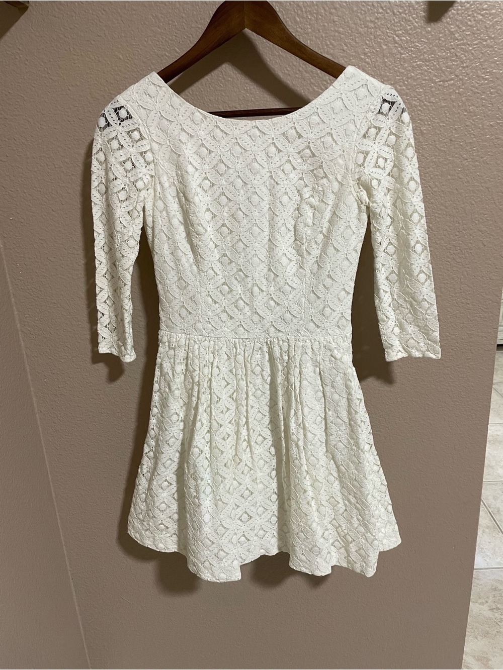 Lilly Pulitzer Lori Lace Fit and Flare White Dress with Pink Label Bridal LWD